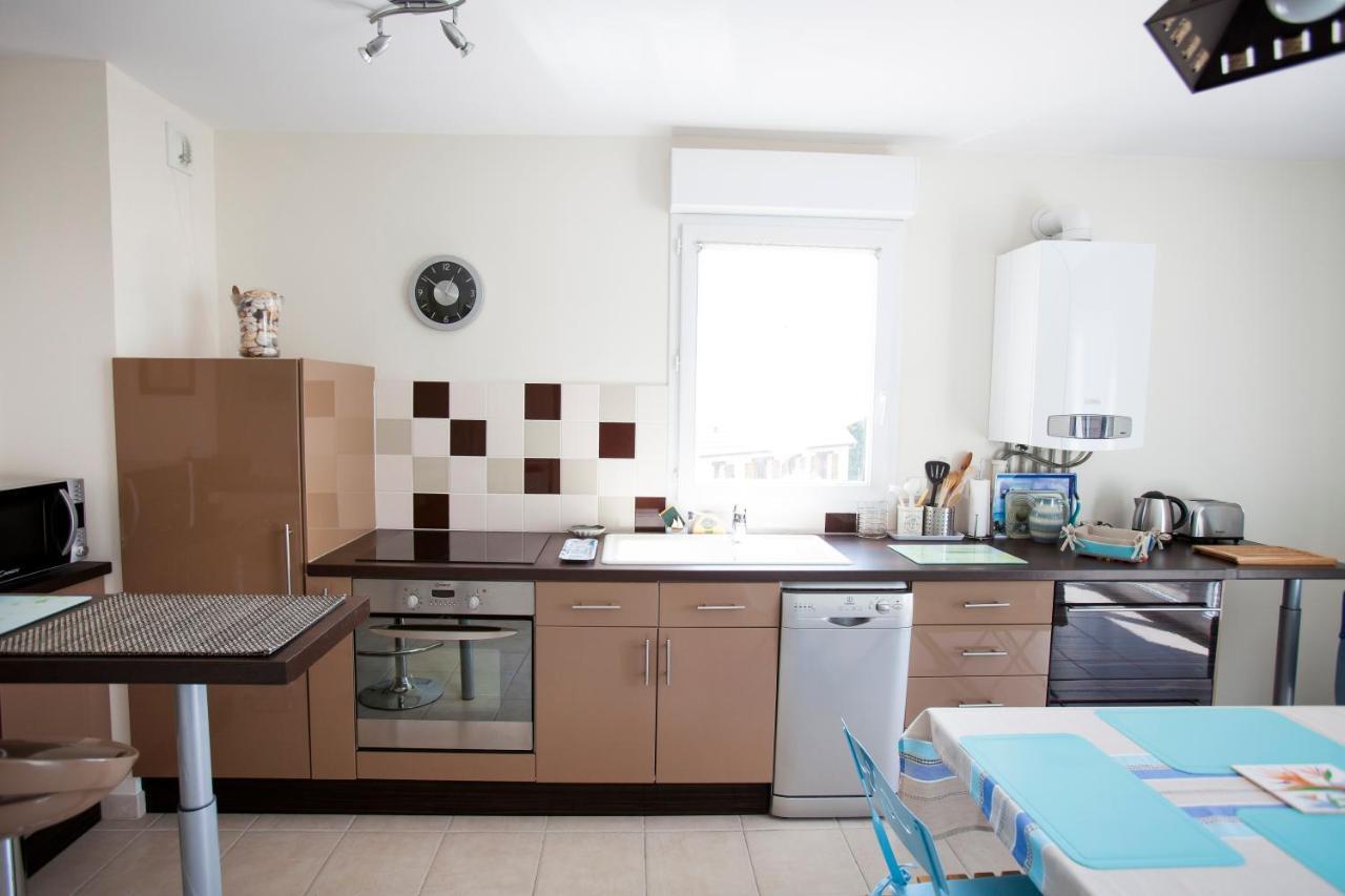 Appart Residence Proche Plage Avec Piscine Et Parking Couvert Prive Мервил-Франсвил-Плаж Екстериор снимка